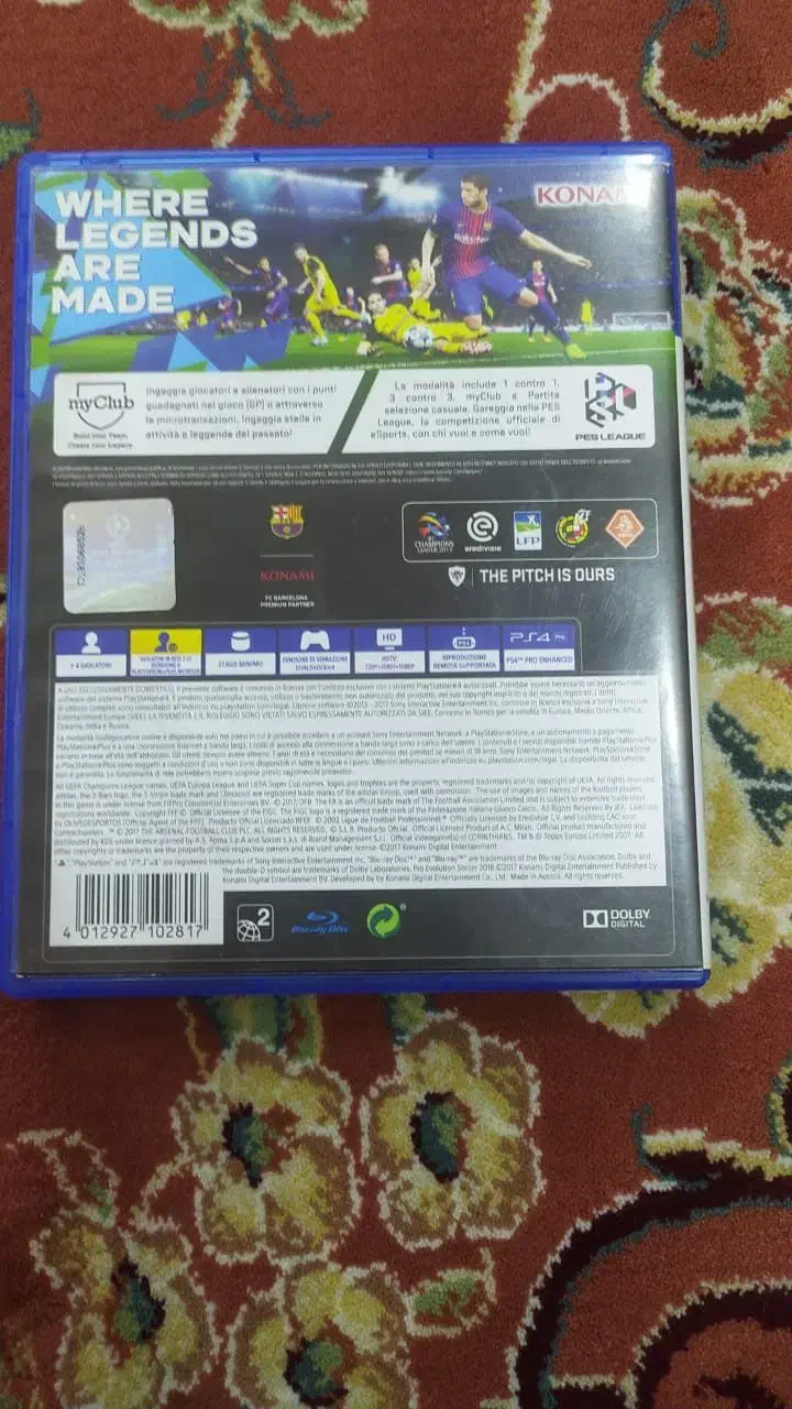 سی دی اورجینال PES 2018|کنسول، بازی ویدئویی و آنلاین|مهاباد (آذربایجان غربی), |دیوار