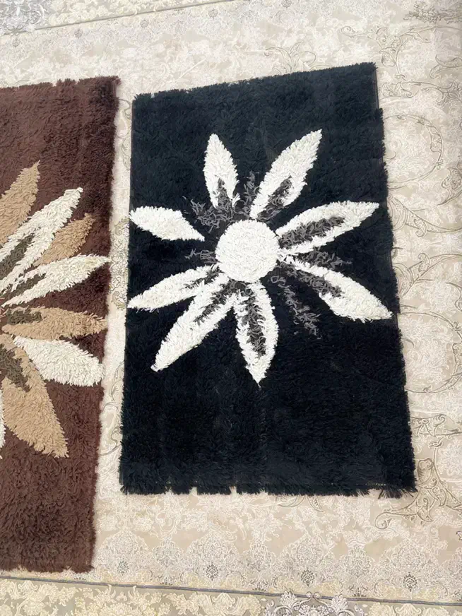 ست سه تیکه قالیچه و پادری کرم نسکافه ای|پادری|قم, بنیاد|دیوار