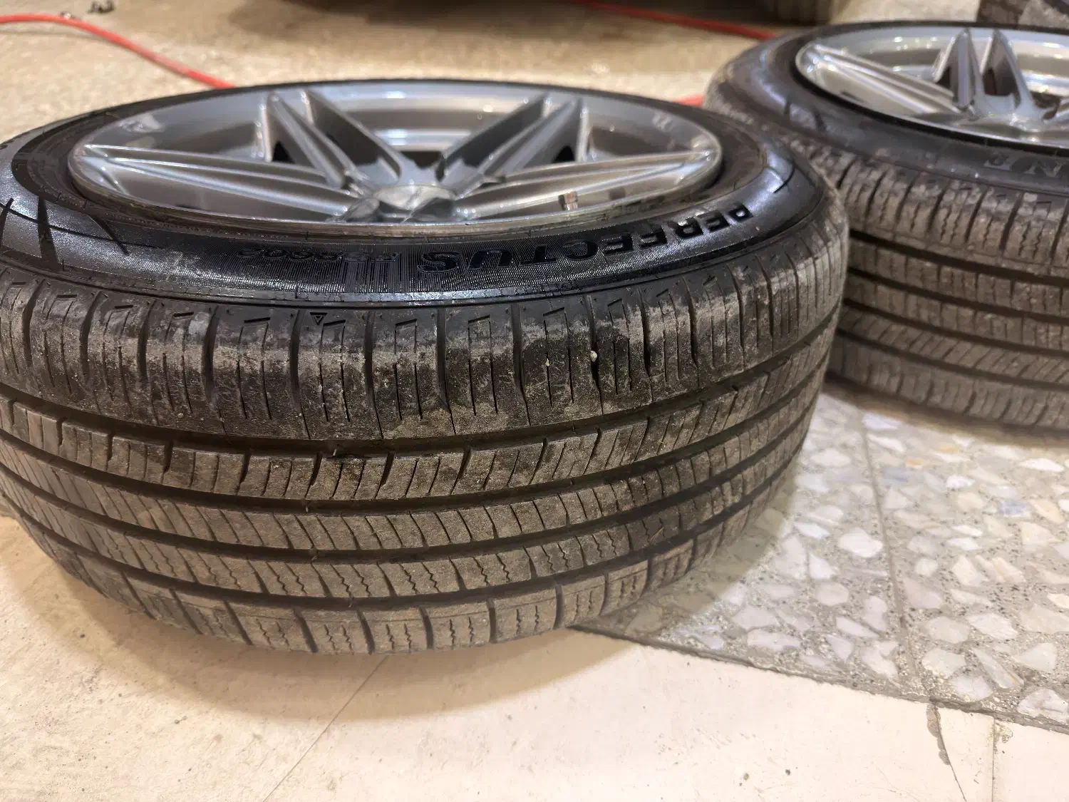 رینگ ووسن با لاستیک در حد|قطعات یدکی و لوازم جانبی|اردبیل, |دیوار