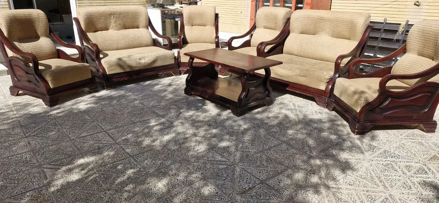 مبلمان ۸ نفره|مبلمان خانگی و میز عسلی|فلاورجان, |دیوار