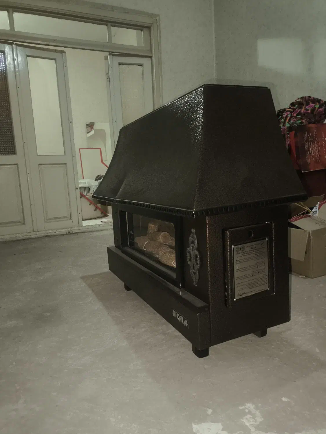 بخاری شومینه گازی نیک کالا|بخاری، هیتر، شومینه|میانه, |دیوار