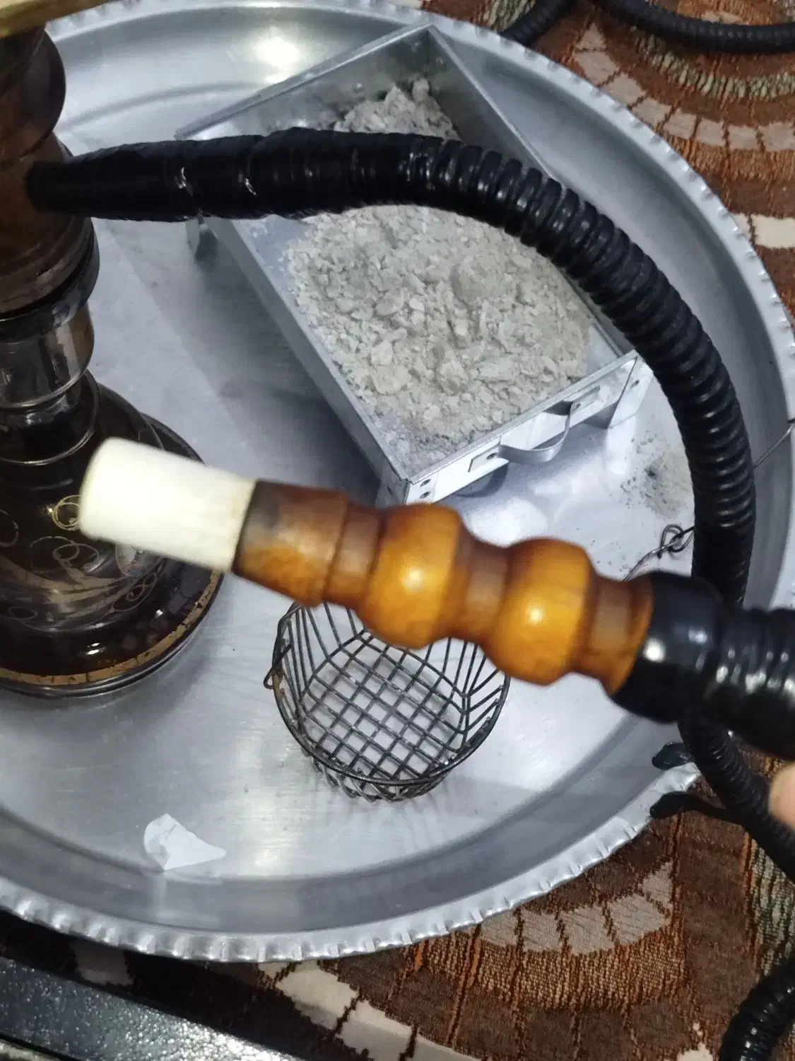 قلیان چوب جق قدیمی دوسیب|زیورآلات و اکسسوری|ایلام, |دیوار