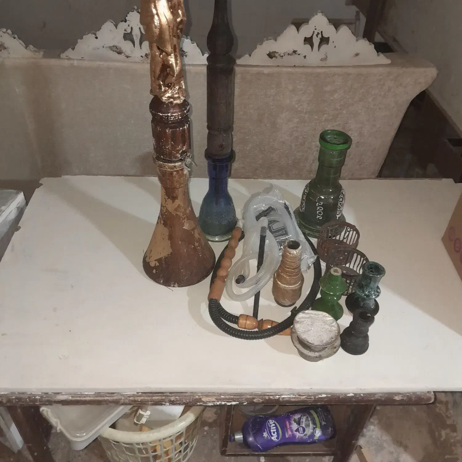 قلیون چوب سرخ وگردو|صنایع دستی و سایر لوازم تزئینی|مشهد, شهید معقول|دیوار