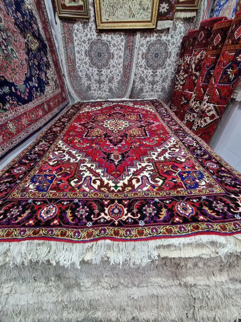 فرش های 10رنگ خوش|فرش|مراغه, |دیوار