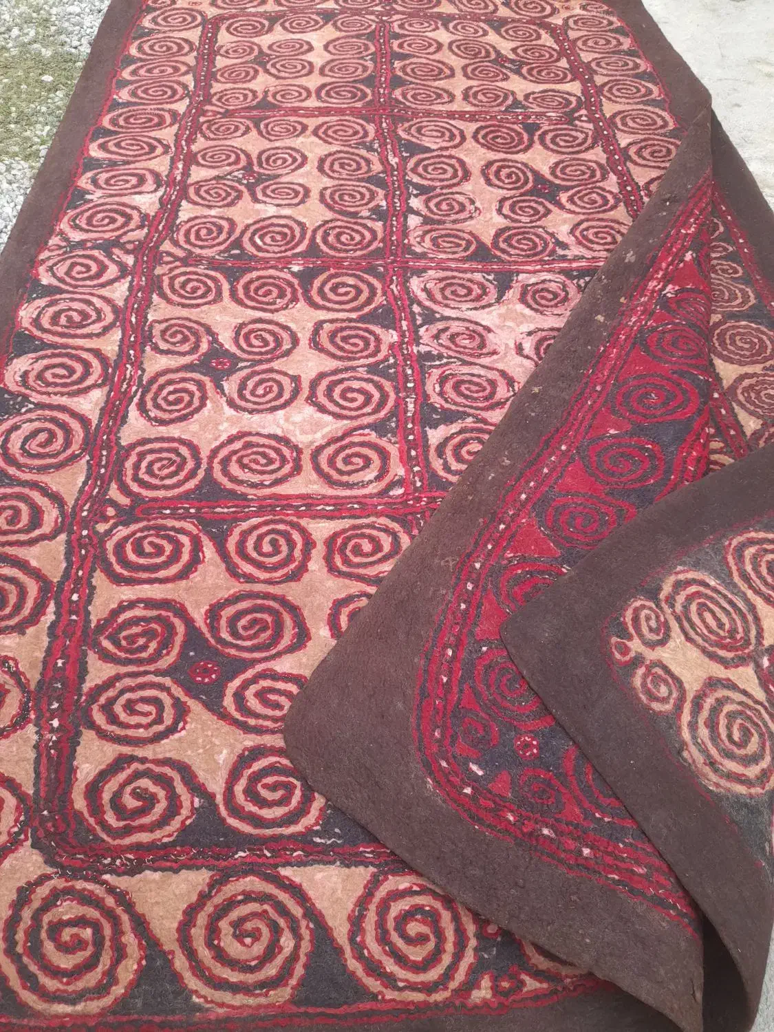 کچه نمد ترکمنی|فرش|آق قلا, |دیوار