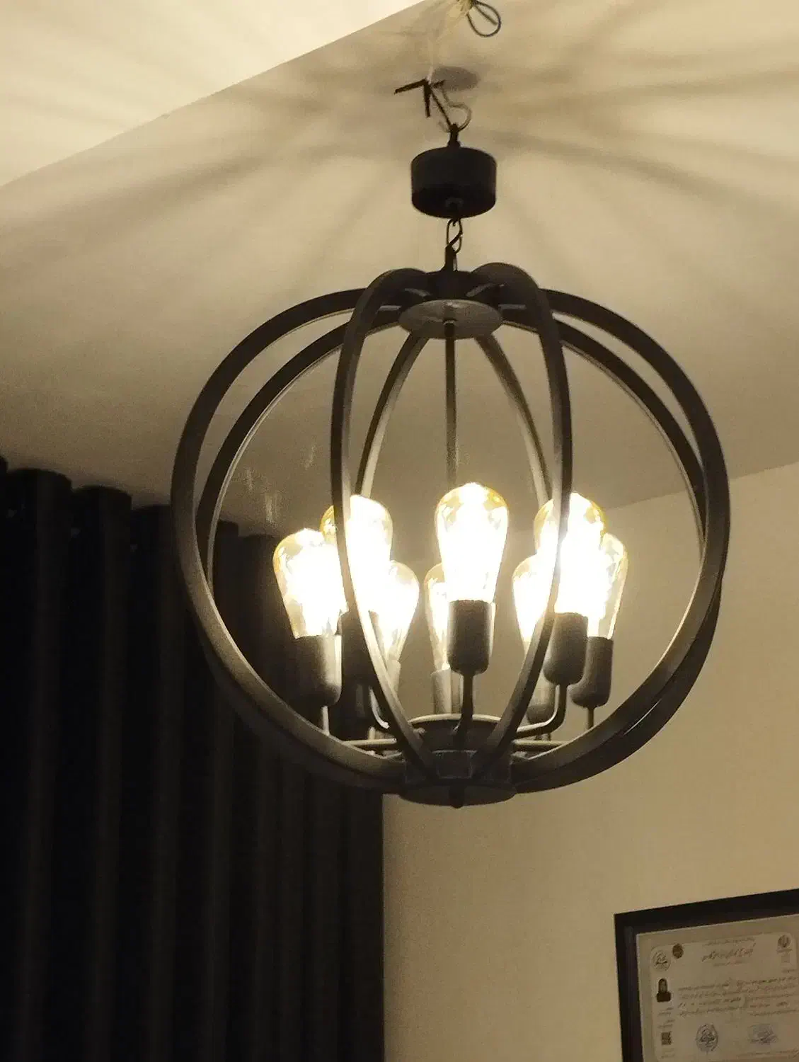 لوستر ادیسونی نو|لوستر و چراغ آویز|ساری, |دیوار