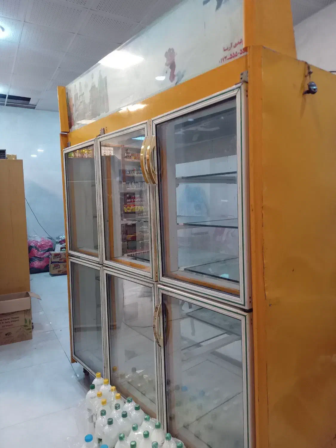 یخچال ویترینی دو طرفه سالم|یخچال و فریزر|دلند, |دیوار
