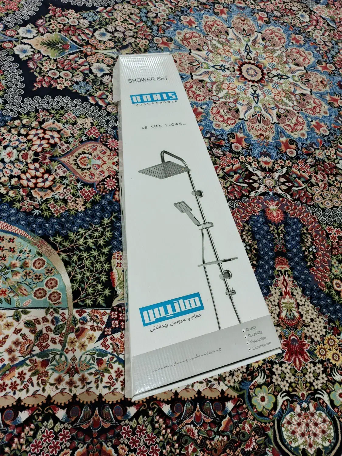 دوش کروم دوکاره هانیس نو|لوازم حمام|مشگین شهر, |دیوار