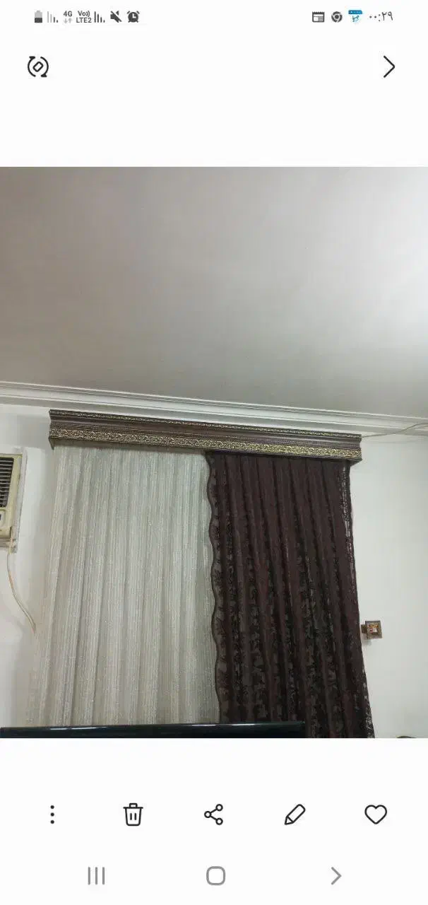 دو عدد پرده|پرده، رانر، رومیزی|لاهیجان, گلستان|دیوار