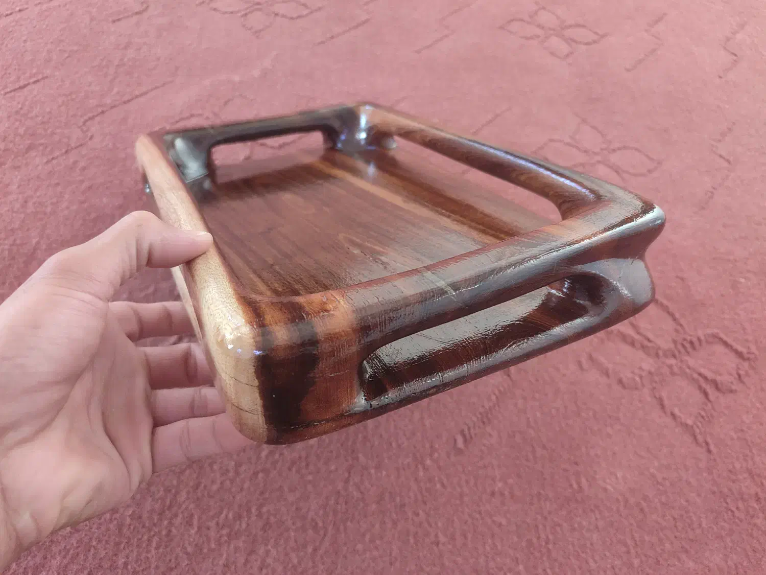 سینی چوبی|ظروف سرو و پذیرایی|بم, |دیوار