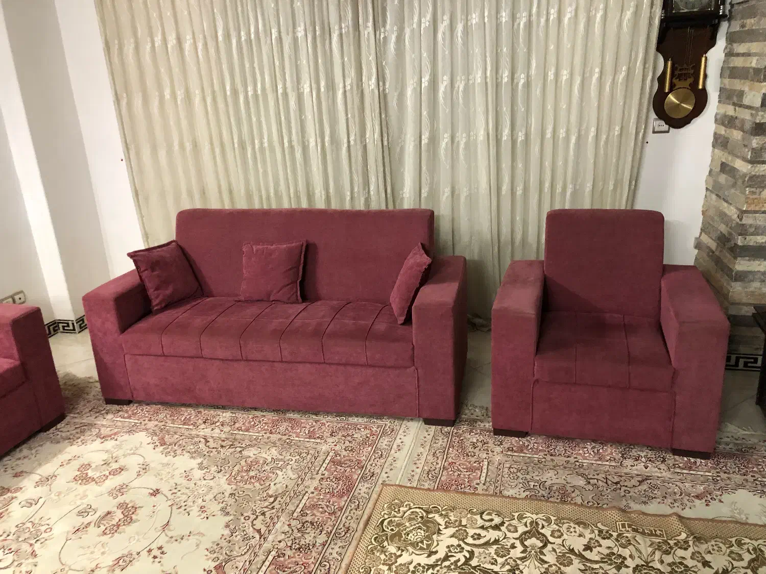 مبل ۷نفره|مبلمان خانگی و میز عسلی|قائم‌شهر, |دیوار