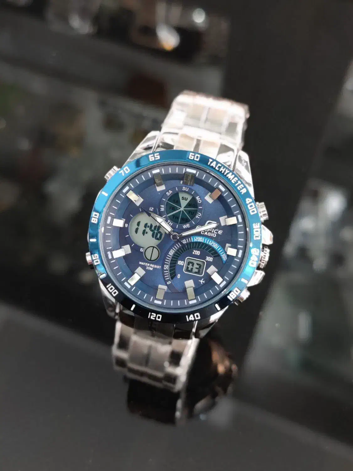 ساعت مچی کاسیو ادیفایس دوزمانه ضد آب|ساعت|همدان, |دیوار