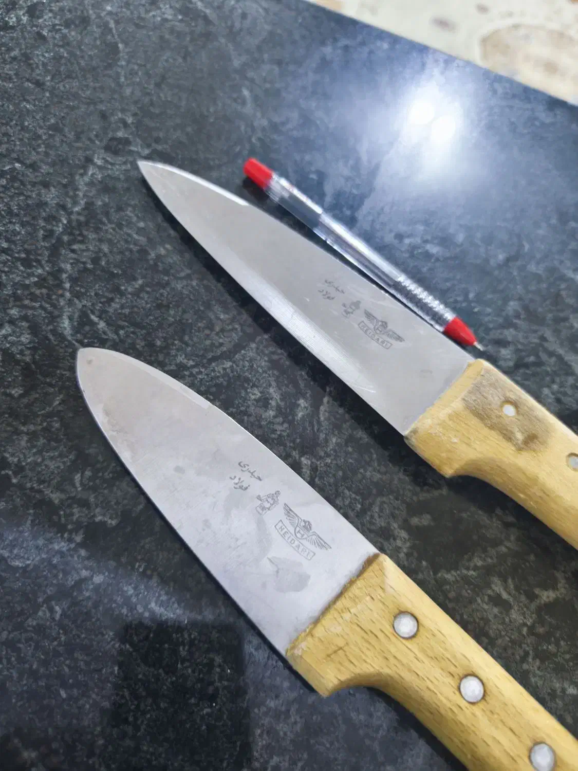 دوعدد چاقو فولاد حیدری|ظروف پختوپز|ایلام, |دیوار