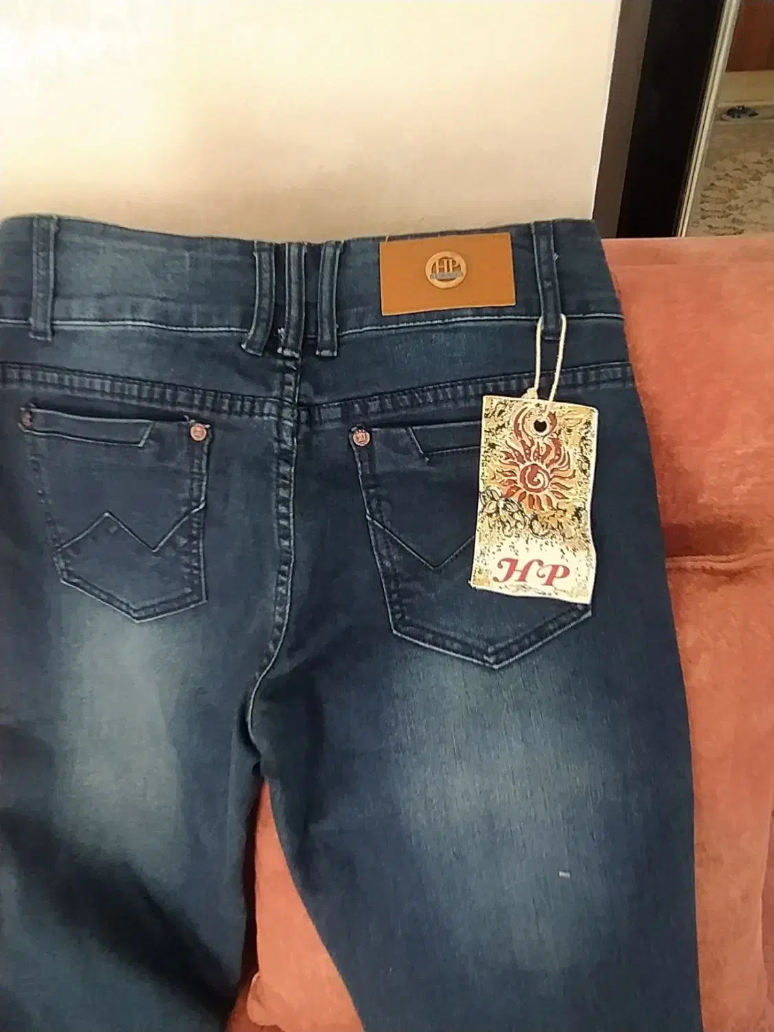 شلوار لی نو رنگ سرمه ای پر رنگ نو با مارک نو|لباس|رامسر, |دیوار