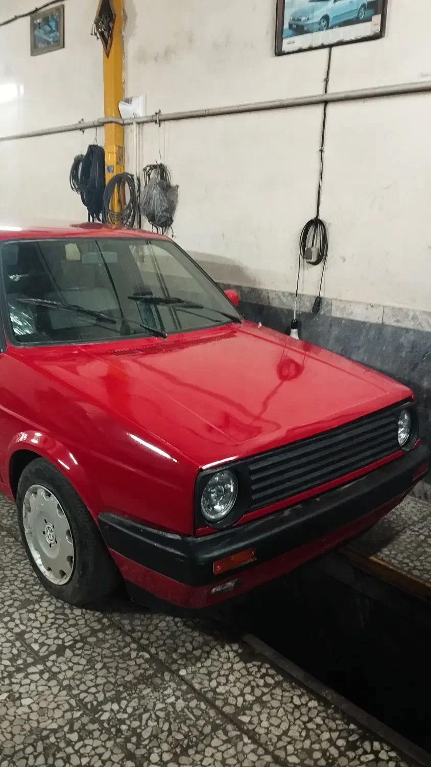 گلف 92 قرمز روغنی تمیز|خودرو سواری و وانت|ساری, |دیوار