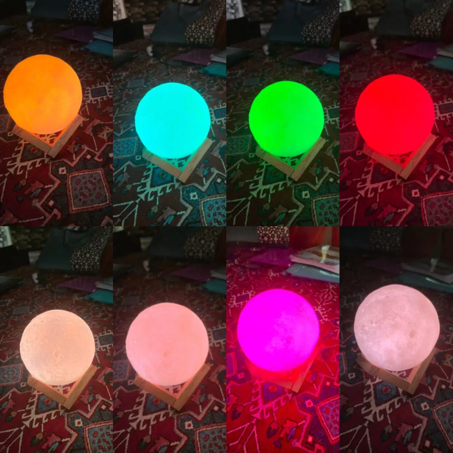 چراغ خواب طرح کره ماه لمسی|چراغ خواب و آباژور|عباسآباد, |دیوار