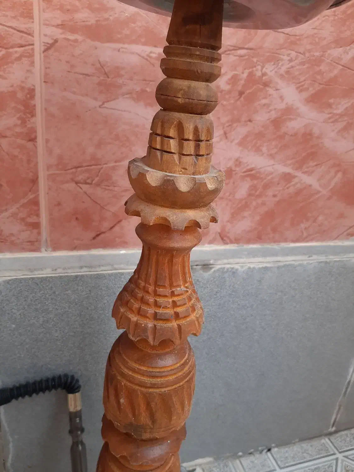 قلیون میوه ای با چوب  و شیشه ای|کلکسیون و سرگرمی|لامرد, |دیوار