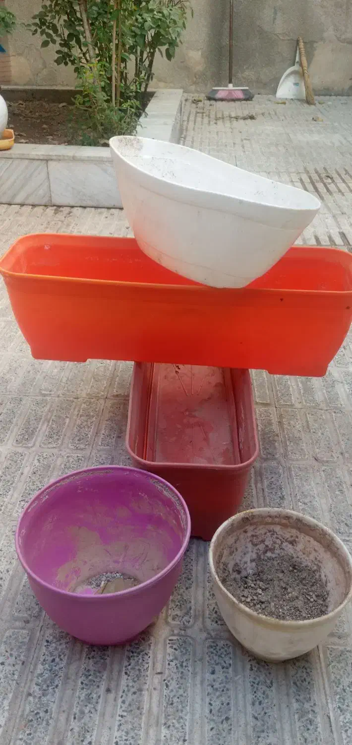 ۵ عدد گلدان۰ ۱۵سلطل  زباله ۱۵۰|گل مصنوعی|اراک, |دیوار