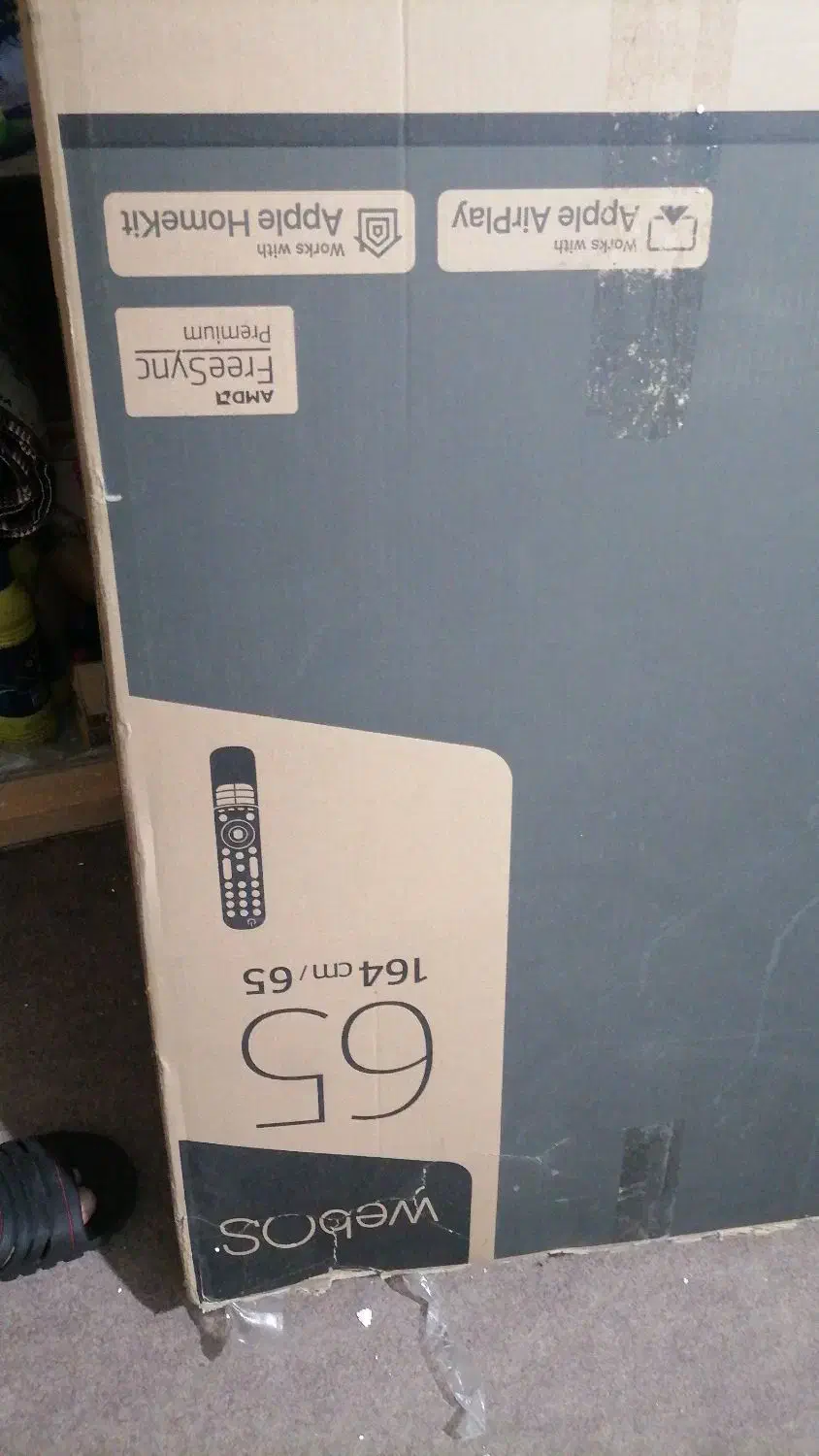 تلویزیون 65 اینج ((فقط کارتن))|تلویزیون و پروژکتور|تهران, ازگل|دیوار