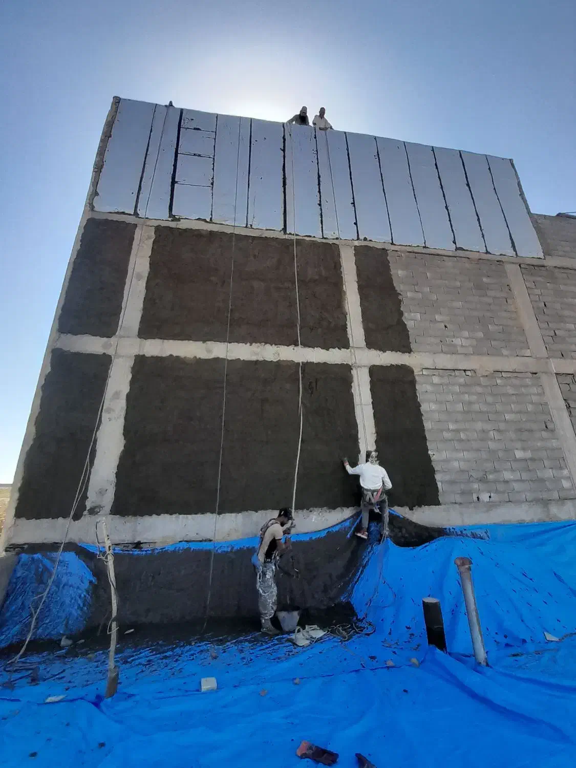 سیمان کاری و نصب ایزوگام ایزوگام کار پلاستر|خدمات پیشه و مهارت|تهران, استاد معین|دیوار