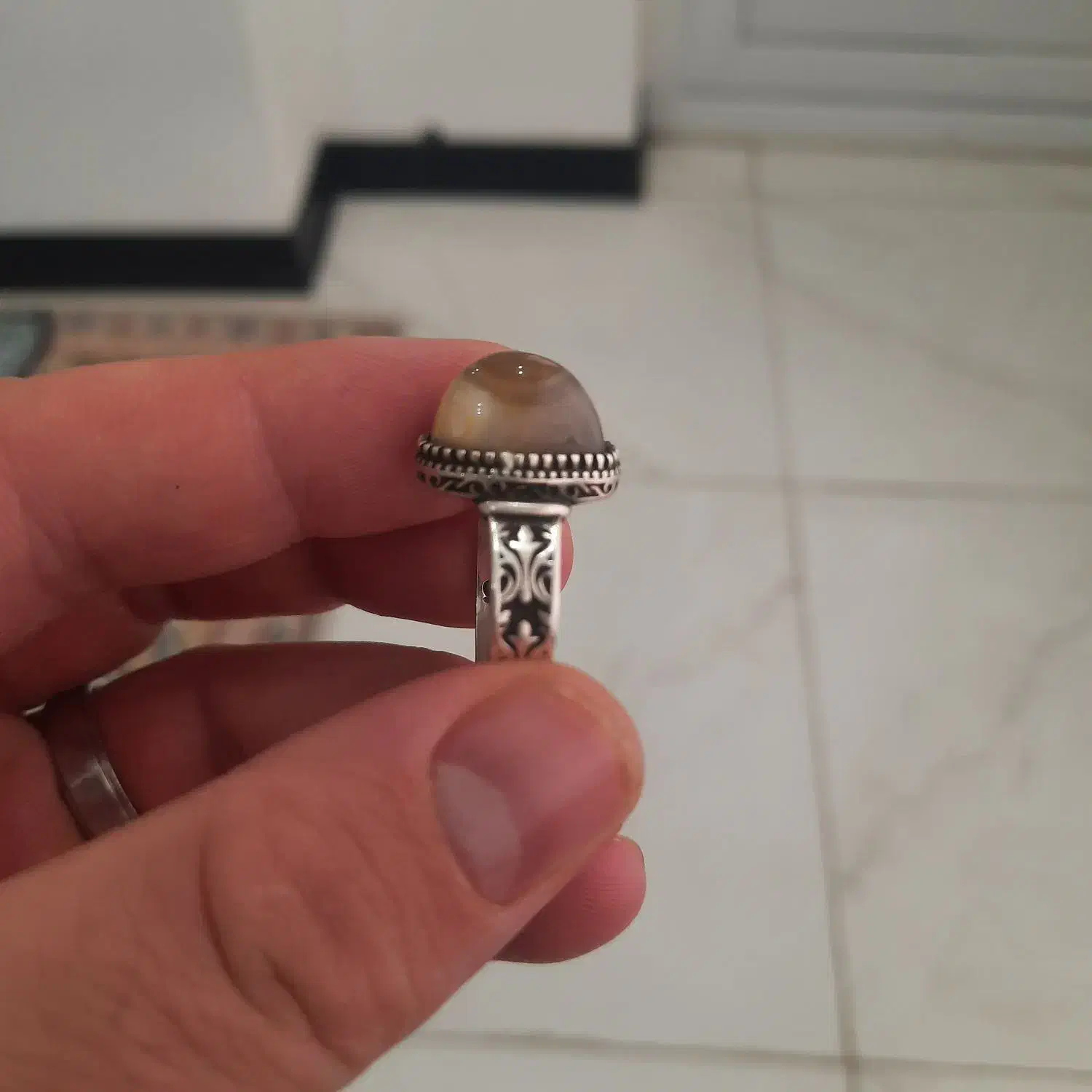 انگشتر نقره|جواهرات|قروه, |دیوار