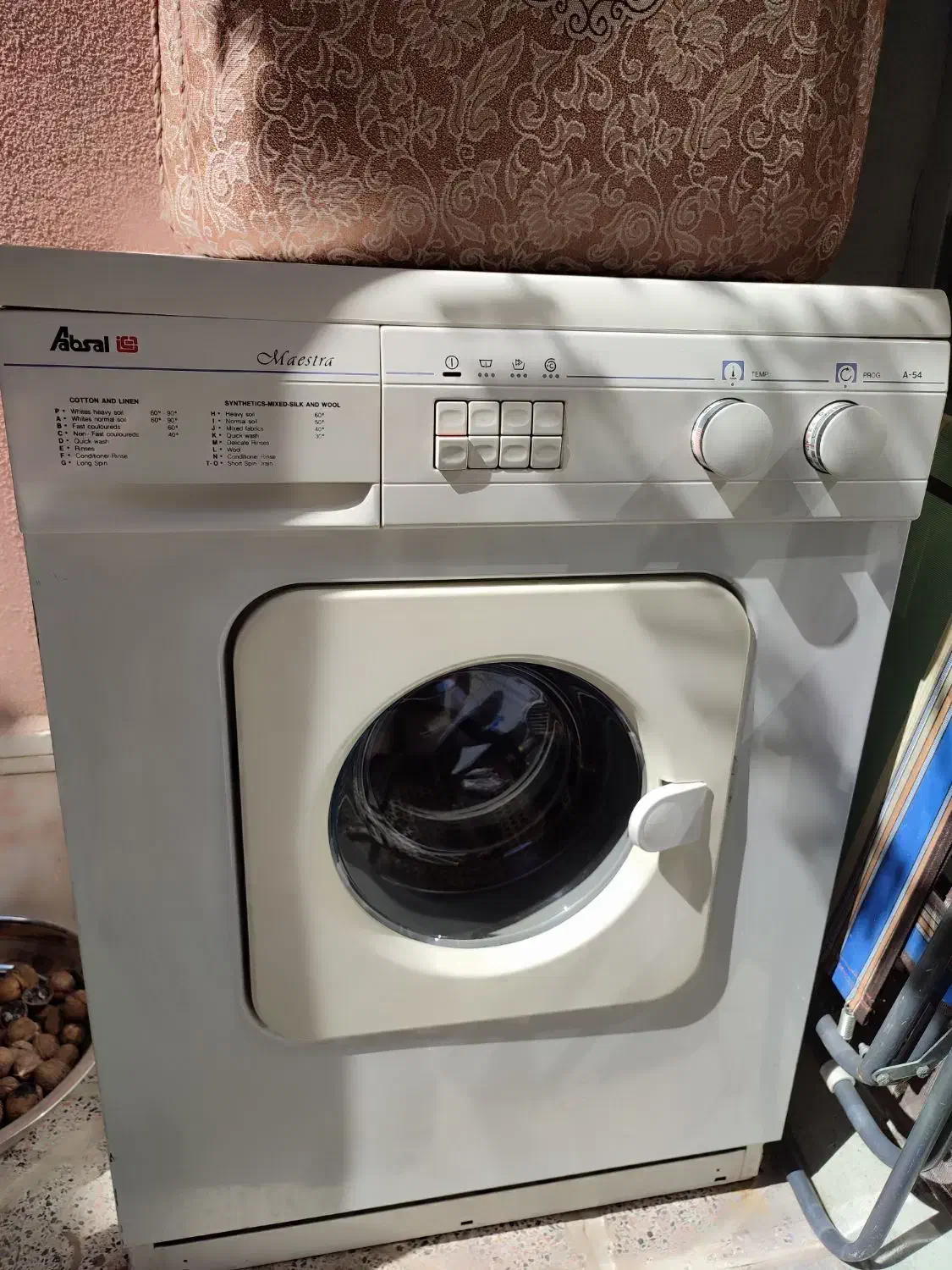 ماشین لباسشویی اتوماتیک مارک آبسال بشوروخشک کن 5ک|ماشین لباسشویی و خشککن لباس|اصفهان, دوطفلان|دیوار