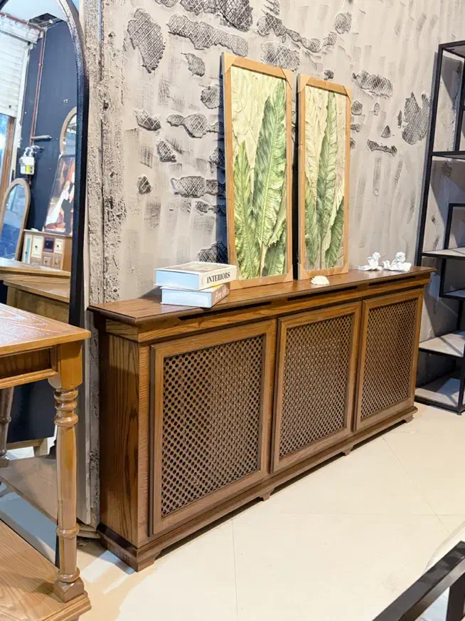 کنسول و کاور شوفاژ چوبی کد ۴|بوفه، ویترین، کنسول|مشهد, جانباز|دیوار