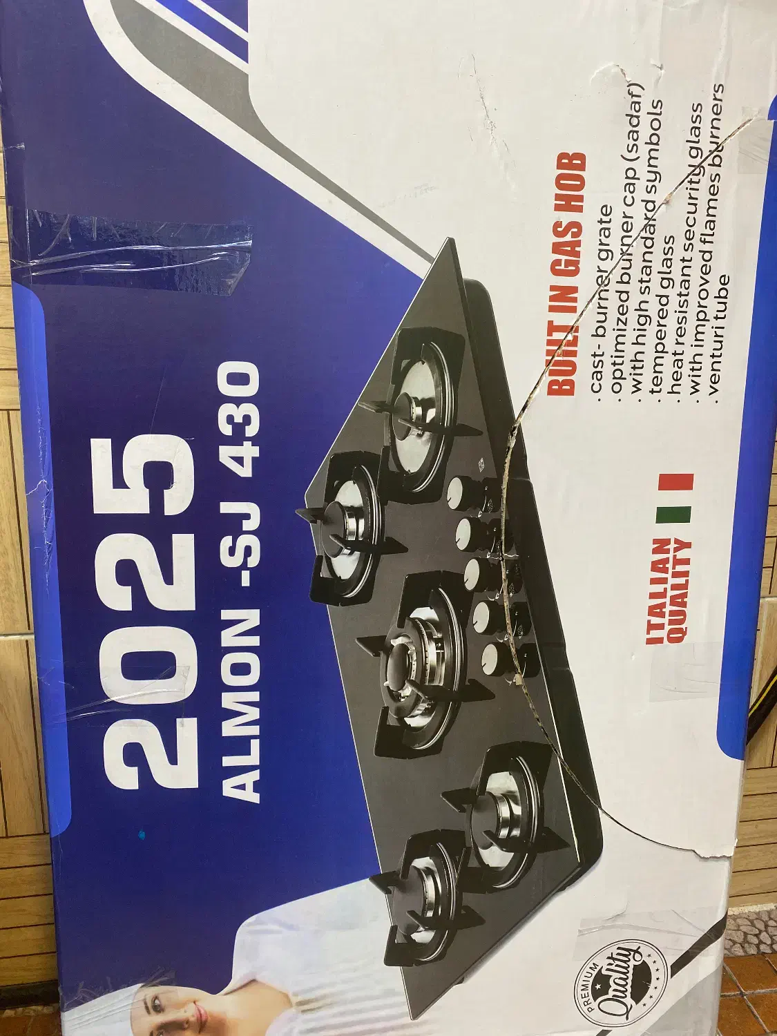 اجاق گاز صفحه تخت شیشه ای sj430|اجاق گاز و لوازم برقی پختوپز|بهشهر, |دیوار