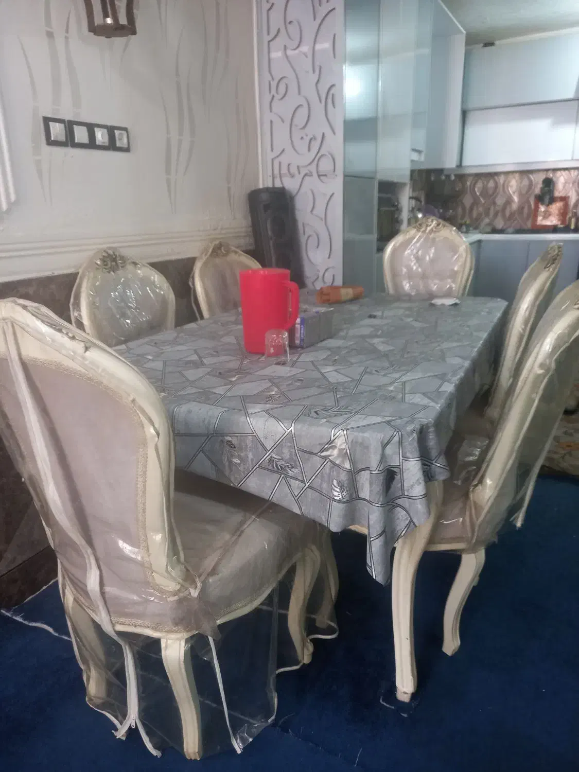 میز نهارخوری ۶ نفره چوب راش|میز و صندلی غذاخوری|کارون, |دیوار