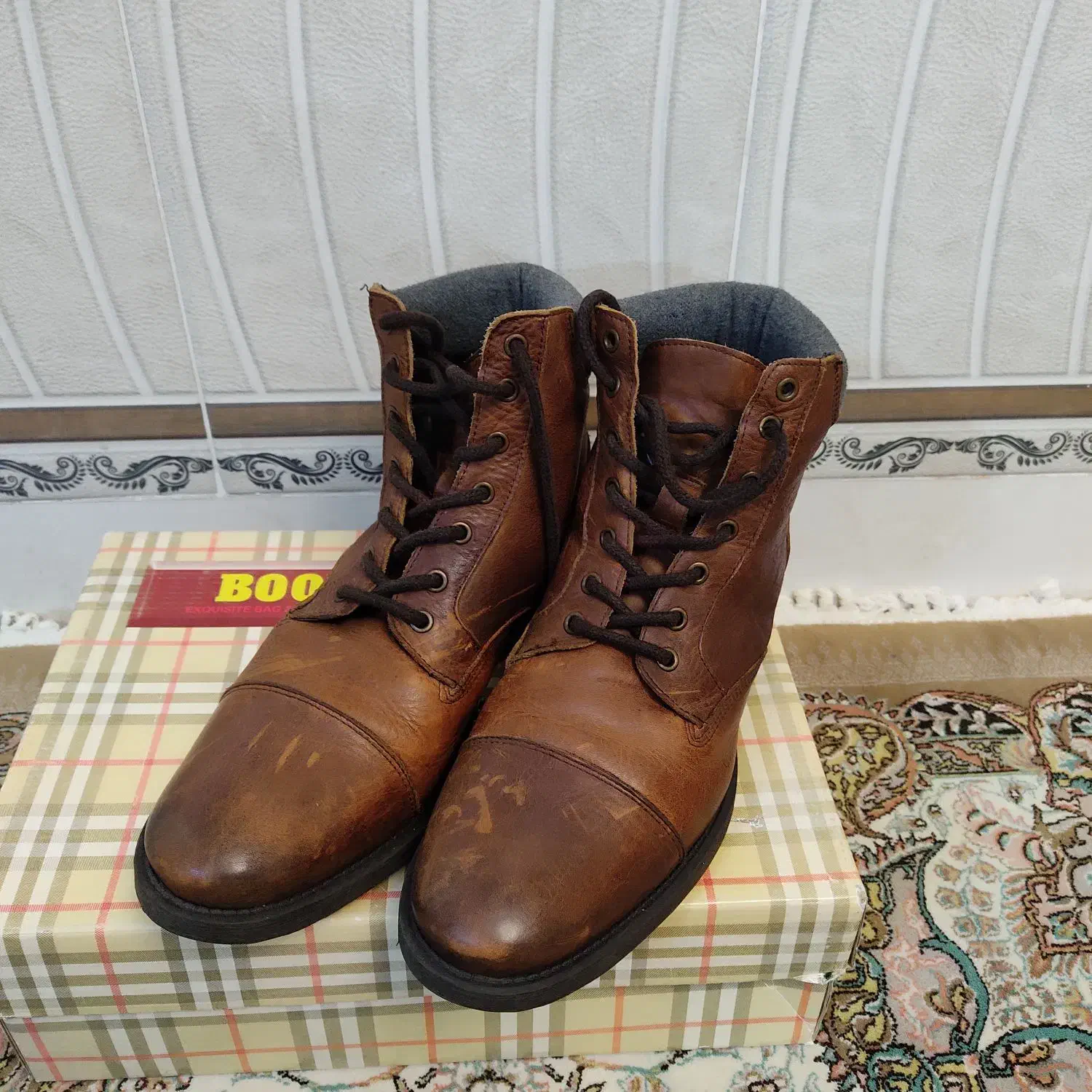 نیم پوت چرم اصل|کیف، کفش، کمربند|خوی, |دیوار