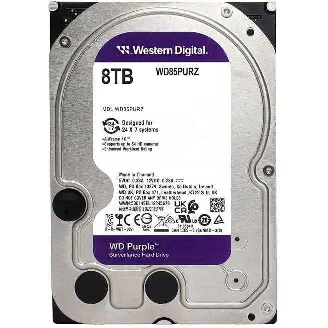 هارد اینترنال وسترن دیجیتال بنفش 8 ترابایت Purple|قطعات و لوازم جانبی رایانه|بیرجند, |دیوار