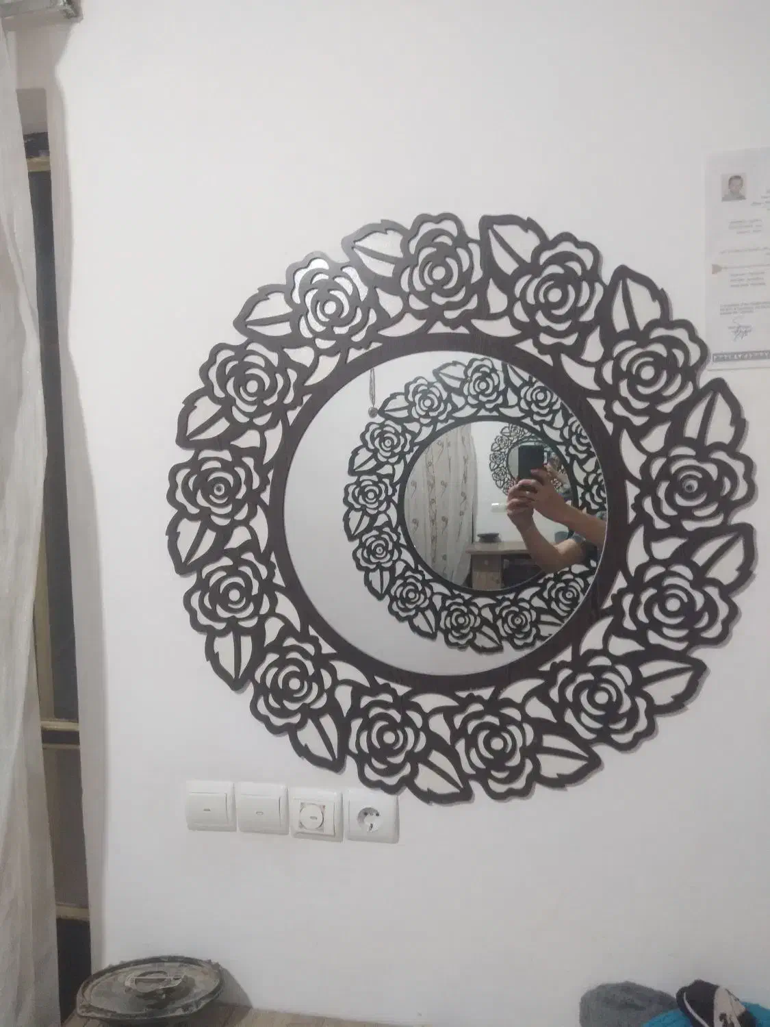 ۶عدد اینه ۲ عدد طرح گول و۴عدد اینه گچی|آینه|مراغه, |دیوار