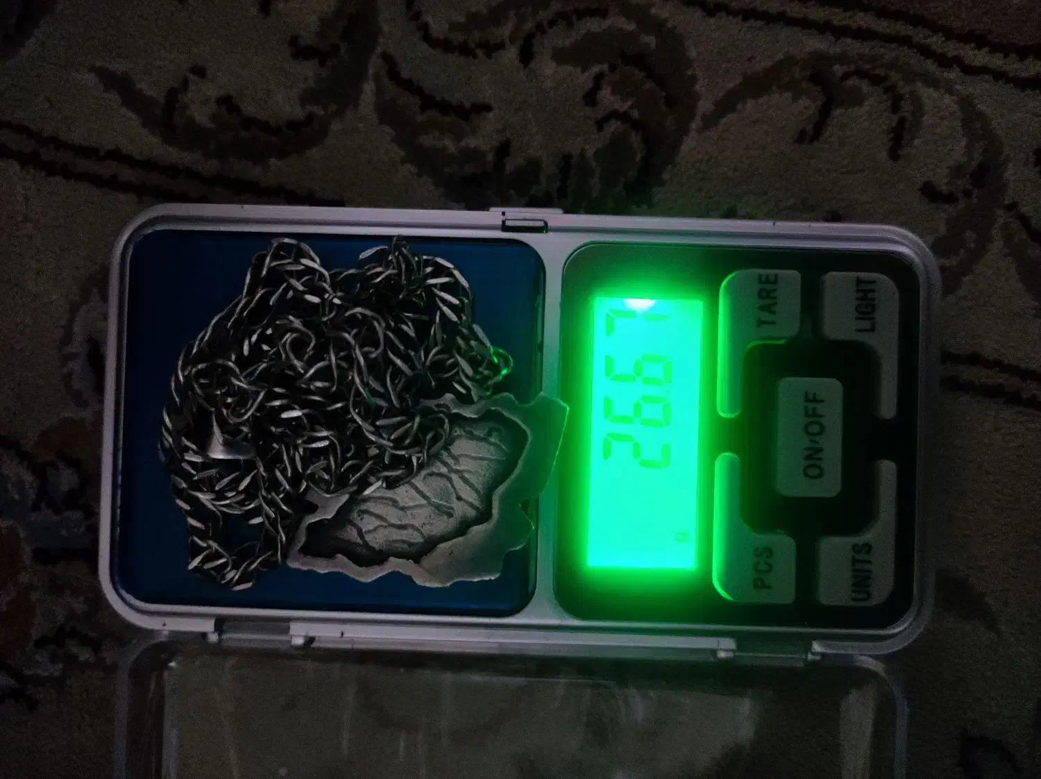 زنجیر نقره دولاین با پلاک زیبا دست ساز 27گرم|جواهرات|فردیس, قریشی|دیوار