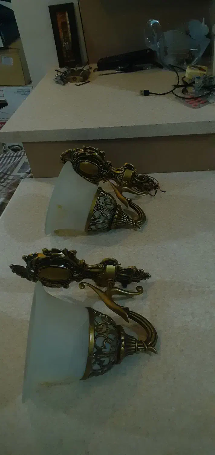 لوستر  ۸شاخه طرح برنز|لوستر و چراغ آویز|فردیس, مجموعه کارخانه جات مپنا|دیوار