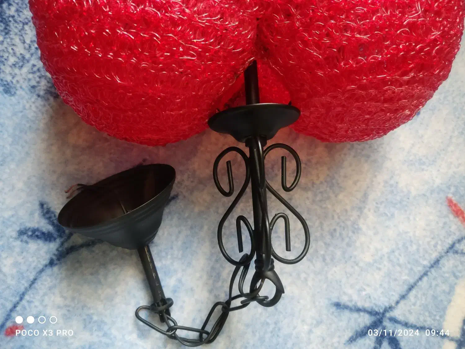 لوستر طرح قلب|لوستر و چراغ آویز|بجنورد, |دیوار