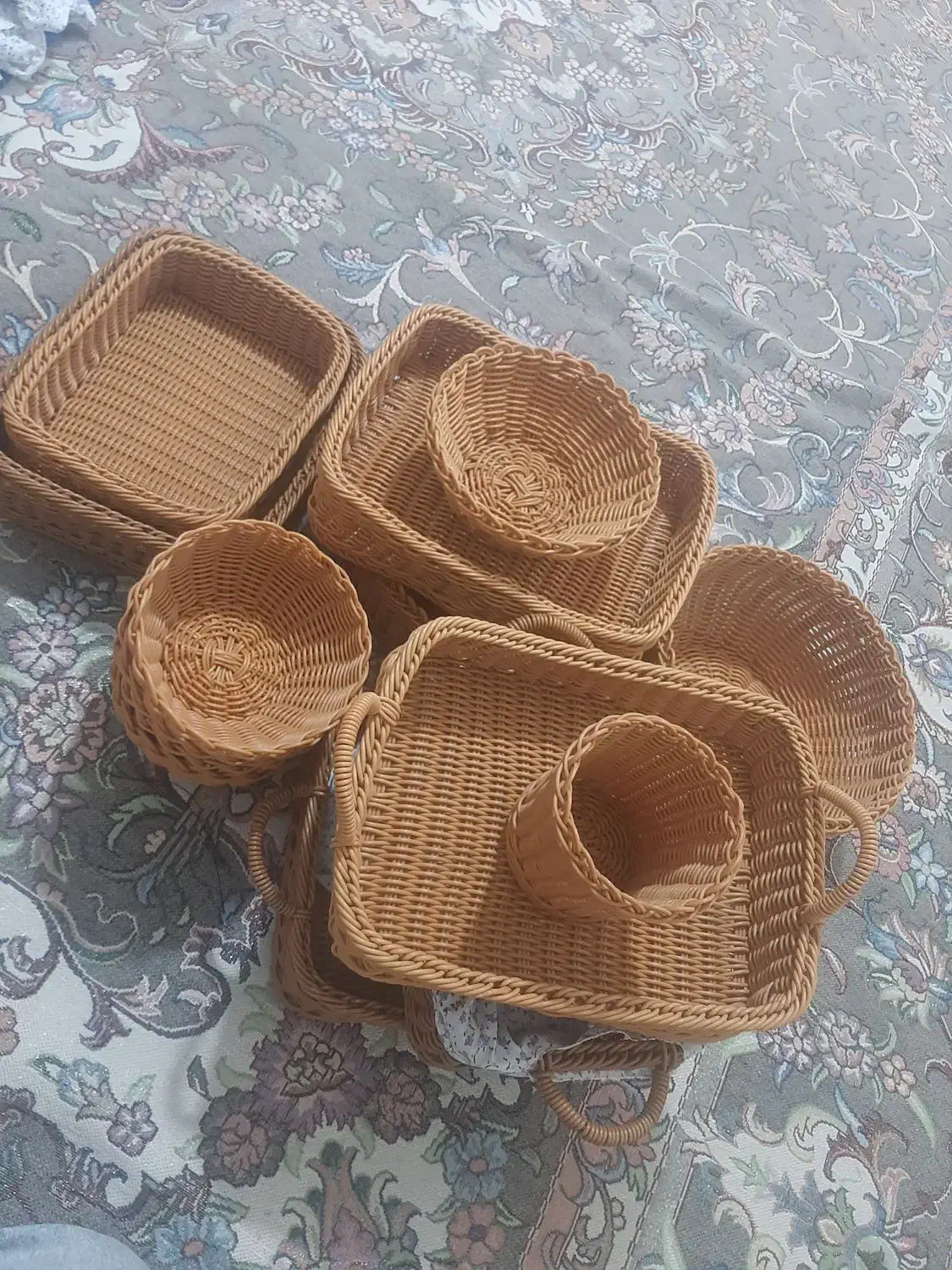 انواع سبدبافتنی موجوداست|صنایع دستی و سایر لوازم تزئینی|قزوین, |دیوار