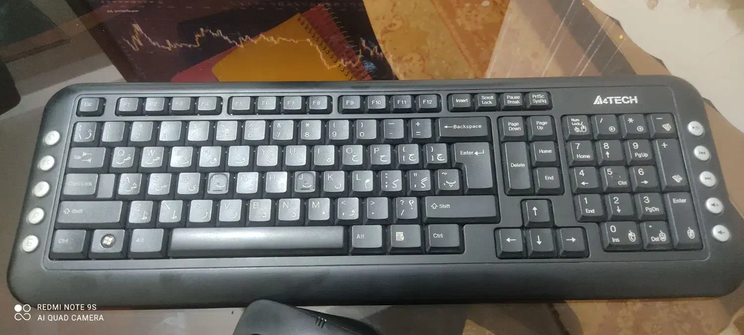 موس و کیبورد بی سیم A4TECH|قطعات و لوازم جانبی رایانه|فولادشهر, A2|دیوار