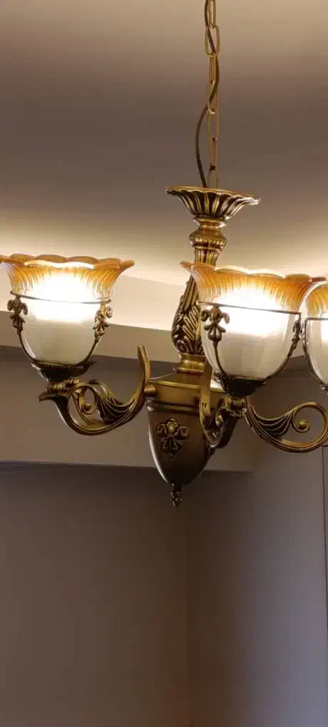 لوستر شاخه ای لامپ بزرگ|لوستر و چراغ آویز|تبریز, |دیوار