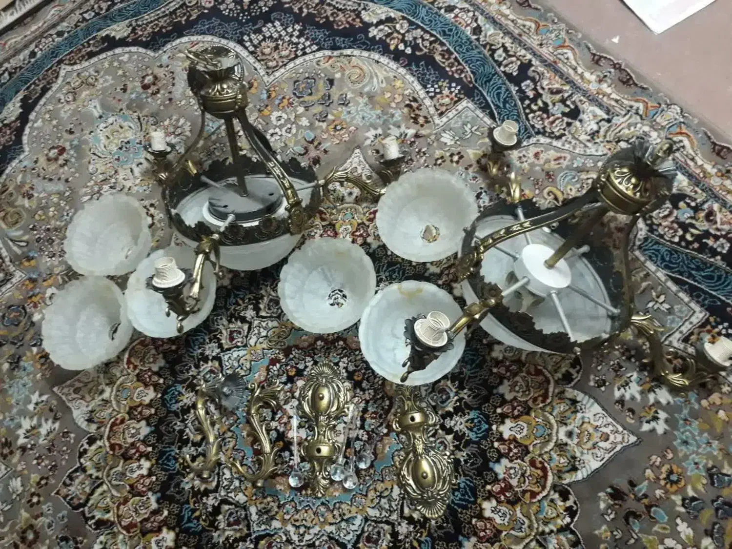 لوستر آنتیک|لوستر و چراغ آویز|کرج, حیدرآباد|دیوار