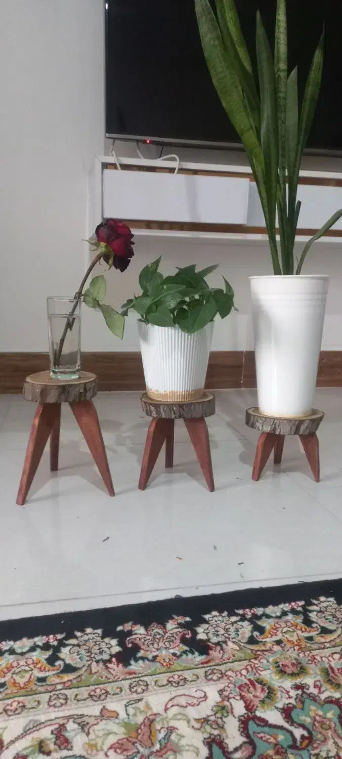 ساخت استندگل(پایهگل) و جا کلیدی چوبی|گل و گیاه طبیعی|بجنورد, |دیوار