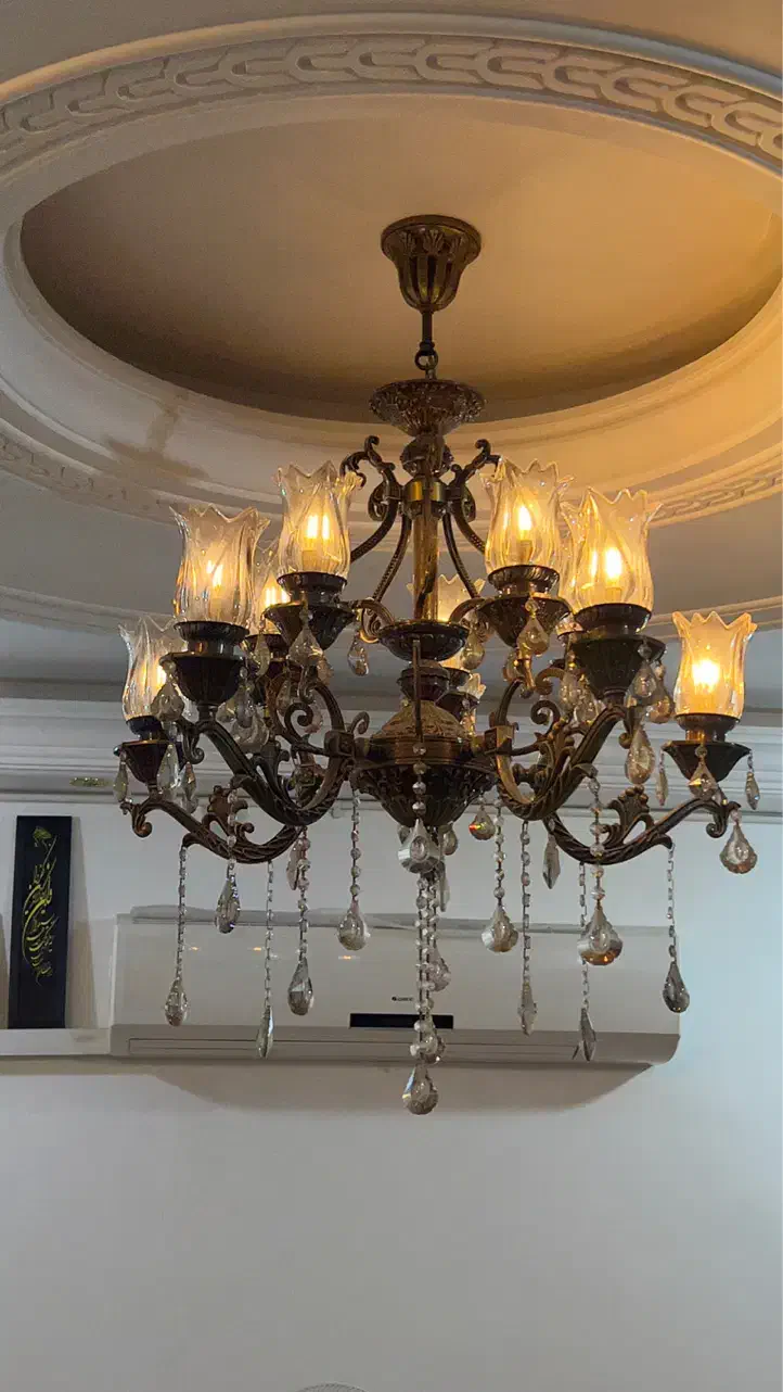 لوستر سلطنتی(شاهانه)|لوستر و چراغ آویز|شوشتر, |دیوار