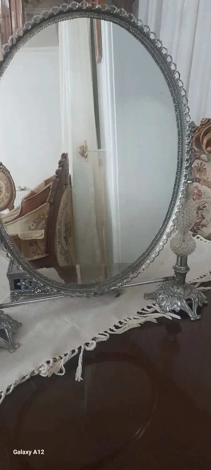 اینه شمدان سیلور رنگ نقرهای|آینه|کرمان, |دیوار