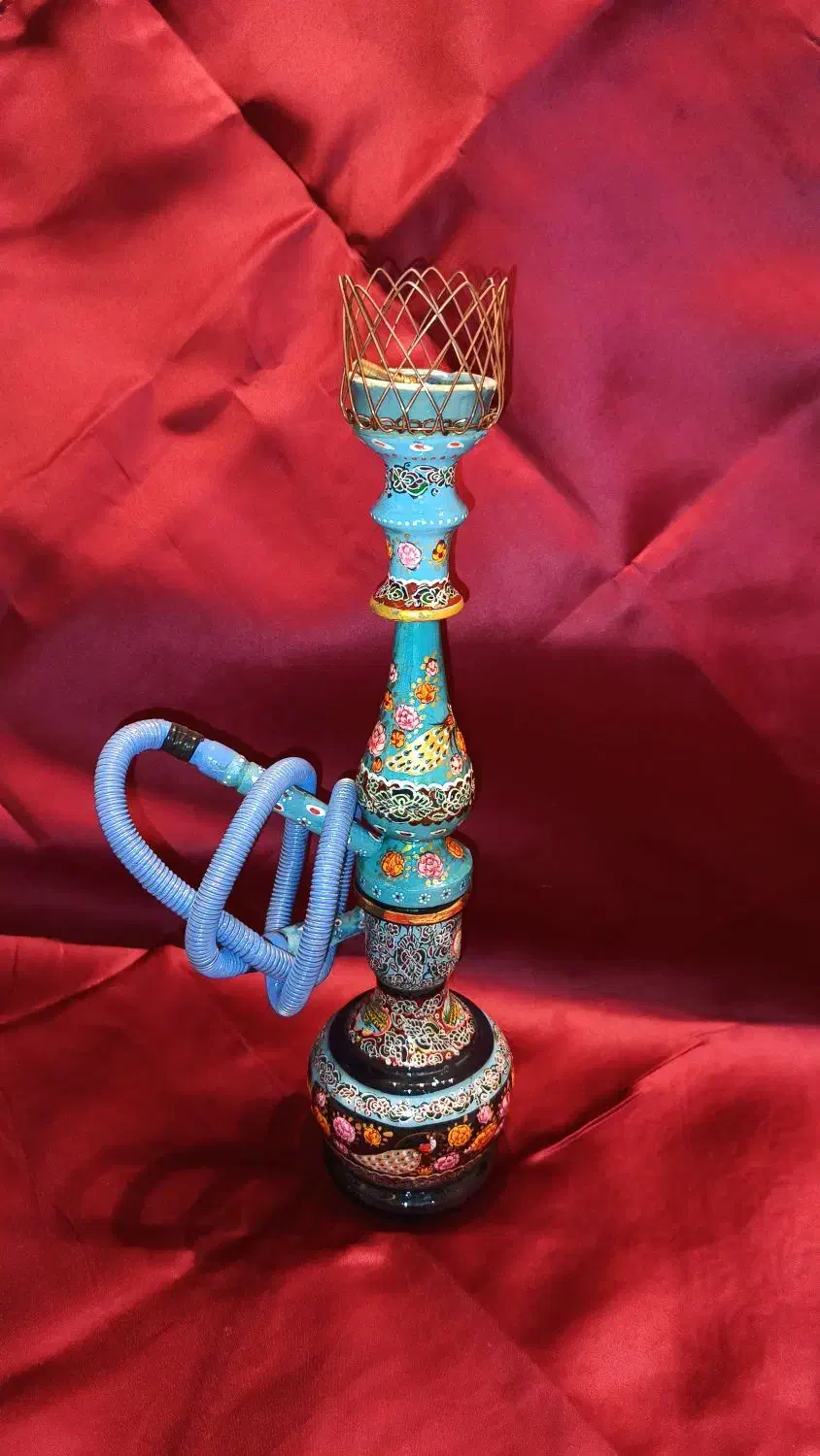 قلیان دکوری اصفهان ناصرالدین شاهی قلم استاد|صنایع دستی و سایر لوازم تزئینی|تبریز, |دیوار