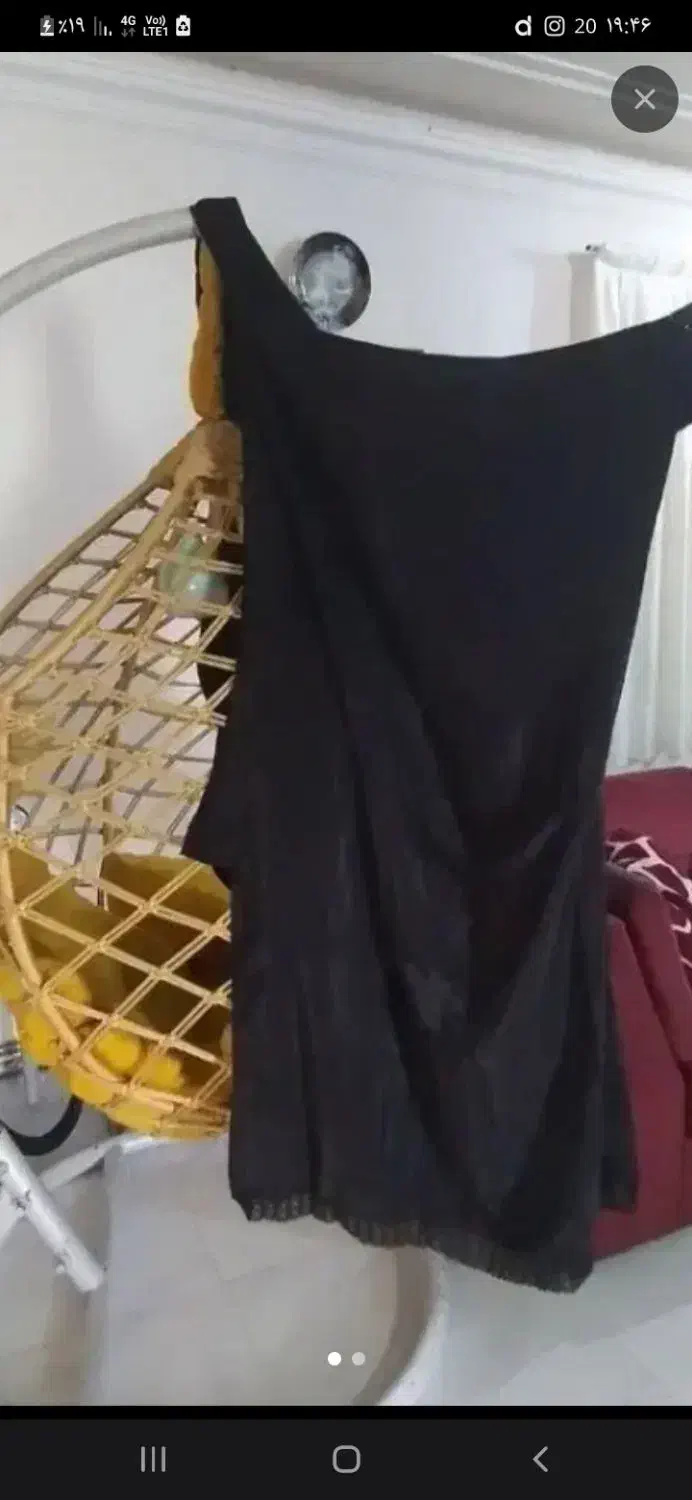 چادر عربی ساتن در حد نو|لباس|خمام, |دیوار