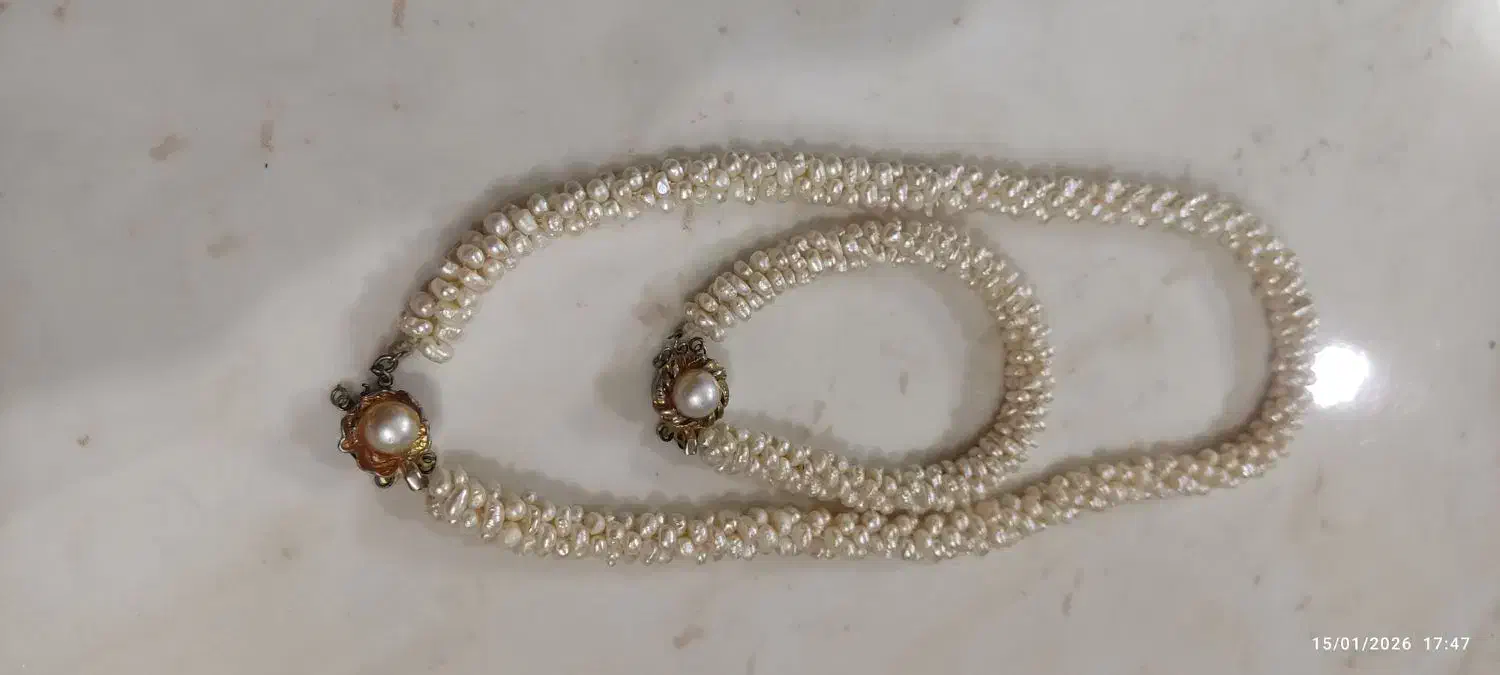 نیم ست مروارید اصل|جواهرات|ورامین, ورامین|دیوار