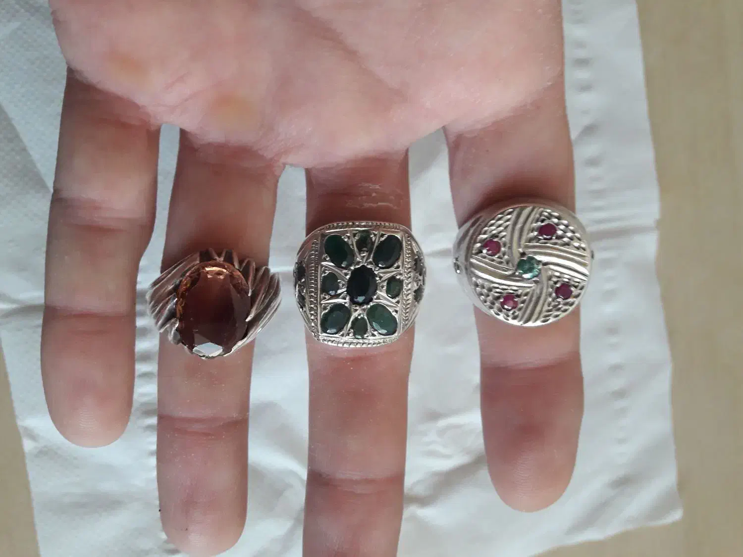 انگشتر نقره جواهری|جواهرات|تهران, افسریه جنوبی|دیوار