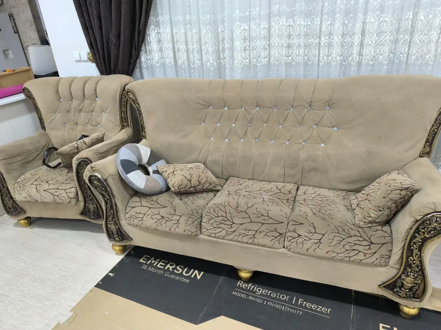 مبل ۷ نفره طرح سلطنتی در حد|مبلمان خانگی و میز عسلی|بانه, |دیوار