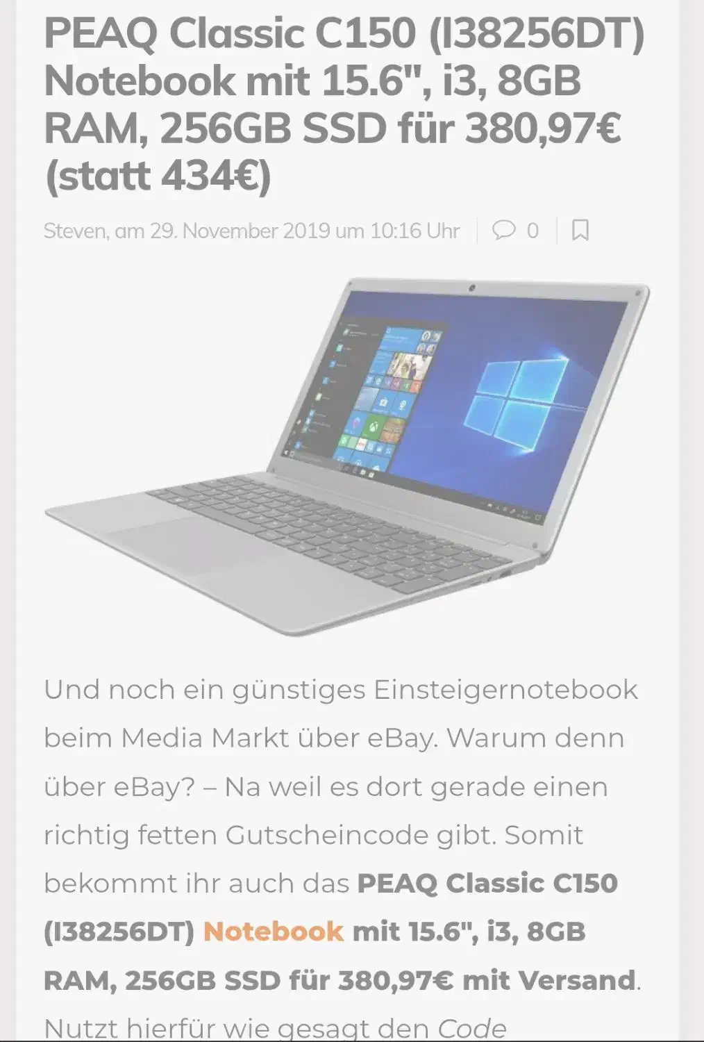 لپ تاپ PEAQ آلمانی|رایانه همراه|نجفآباد, ویلاشهر|دیوار