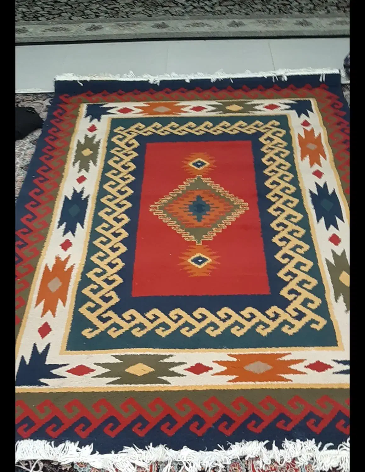 گلیم فرش سنتی|گلیم، جاجیم، گبه|کرمانشاه, |دیوار