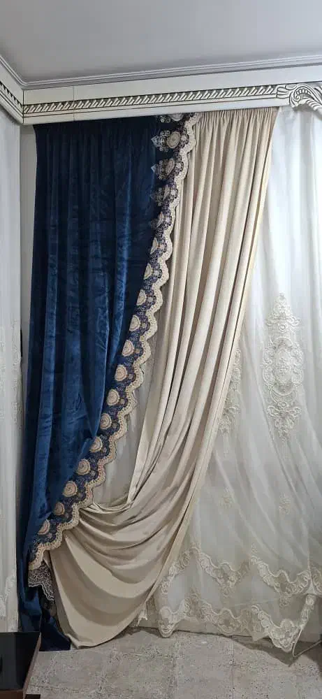 پرده|پرده، رانر، رومیزی|کاکی, |دیوار